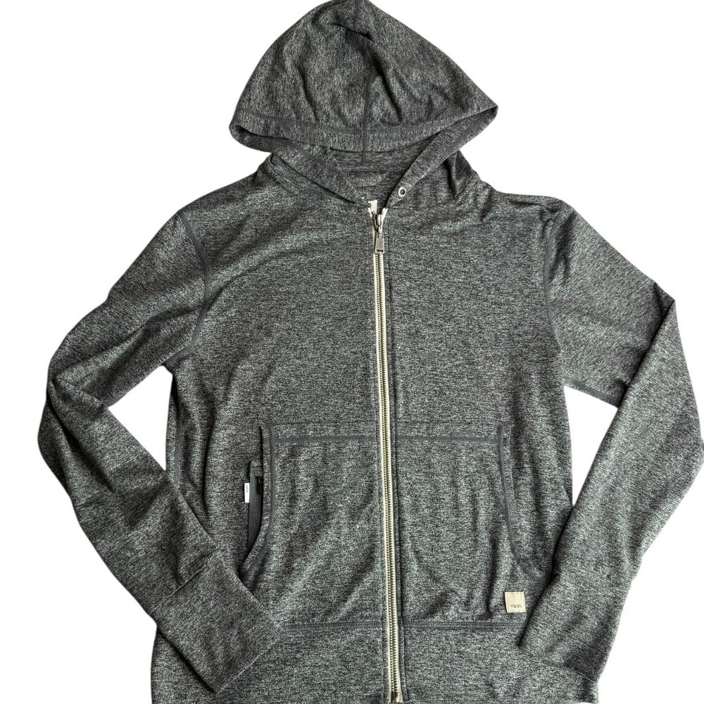 VUORI Hoodie Jacket Full zip Gray Size Women's XS Extra Small Missing Drawstring